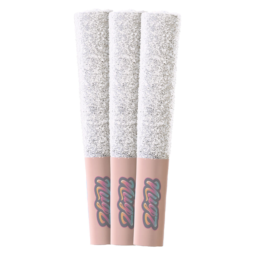 FLAVOUR BOMB 50 ATOMIC PEACH DIAMOND INFUSED PRE-ROLLS - 3x0.5g