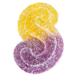 FULLY BLASTED PEACH PASSIONFRUIT 1:1 CBN THC GUMMY